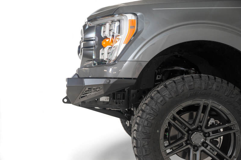 Ford F-150 Bumper - Front - Addictive Desert Designs - Stealth Fighter - Hammer Black - `21-`27